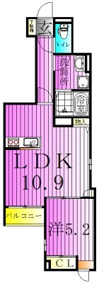 Clair千住  間取り図