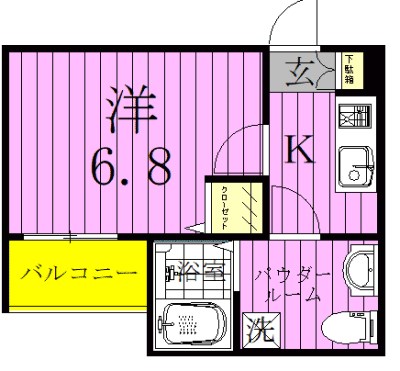 エシエル 201号室 間取り