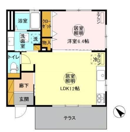 はついし東館 102号室 間取り