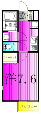 Iris 203号室 間取り
