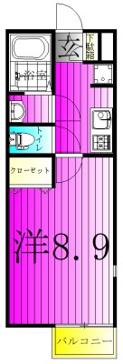 Iris 201号室 間取り