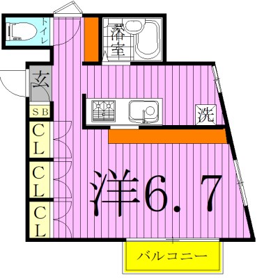 ロミオ＆ジュリエットⅡ 201号室 間取り