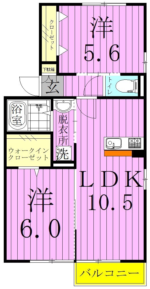 グリシーナ 間取り図