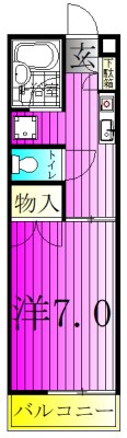 ハイムまことＣ棟 202号室 間取り