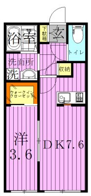 Ambition花畑 間取り図
