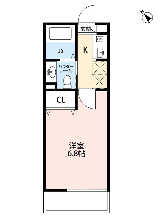 エルスタンザ柏中央 203号室 間取り