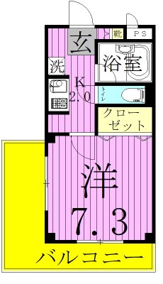 ジェントルヒル 304号室 間取り