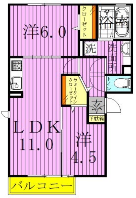 カルモヴィータ 間取り図