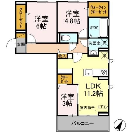 フォレストおおたかⅠ 201号室 間取り