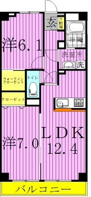 リベラ　サンリット　カーサ 102号室 間取り