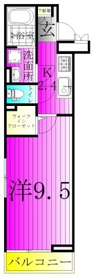 サンモール吉岡Ⅲ 102号室 間取り