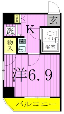 パペーテ千住新橋 間取り図