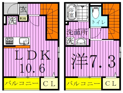 リブリ・西初石 101号室 間取り
