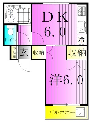メゾン宮崎 間取り図