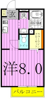 エントピアＢ 101号室 間取り