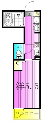 メルディア千住元町 間取り図