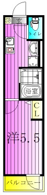 メルディア千住元町 間取り図