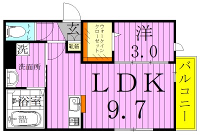 メゾン　レトワール 201号室 間取り