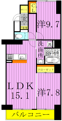 T'sgarden北柏　2号棟　～ティーズガーデン～ 1306号室 間取り