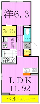 ルミエールⅠ 間取り図