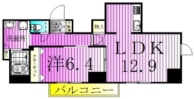 Diamond Crest Kashiwa～ダイヤモンドクレスト柏～ 404号室 間取り