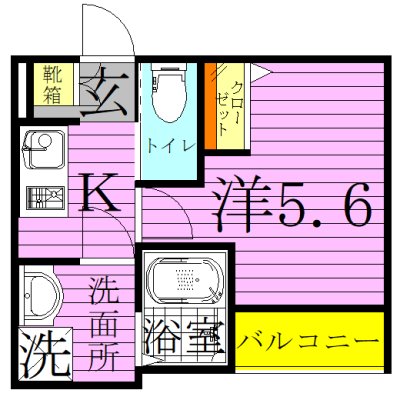 ソレイユ 間取り図