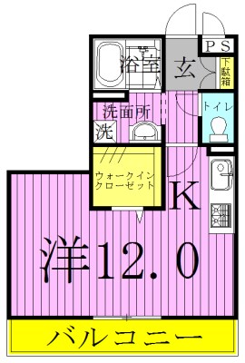 セレニティーホームズＡ 301号室 間取り
