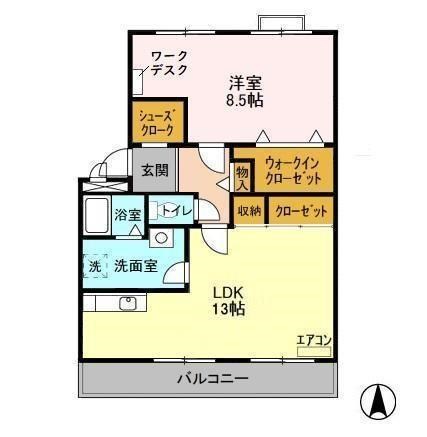 パティエール上本郷 405号室 間取り