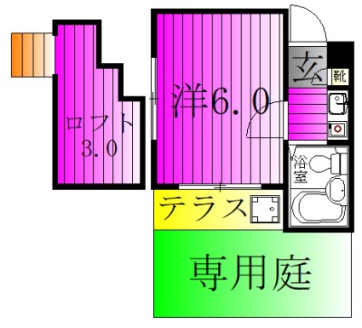 ジュネパレス柏第72 102号室 間取り