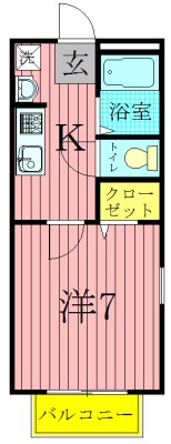 OASE 101号室 間取り
