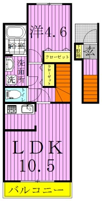 ドロイトMS 202号室 間取り