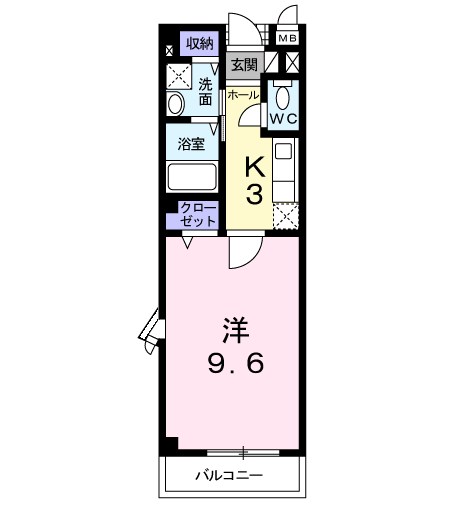 Ｍ・ガーデン 204号室 間取り