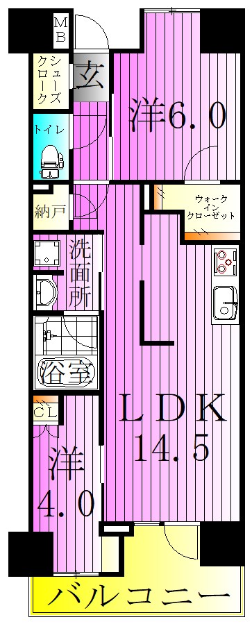 プレミスト金町 間取り図