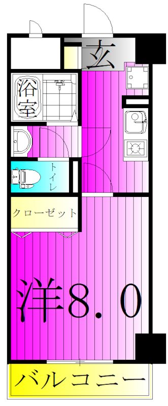 アルカンシェル 508号室 間取り