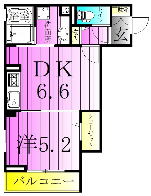 セントパール町屋 間取り図