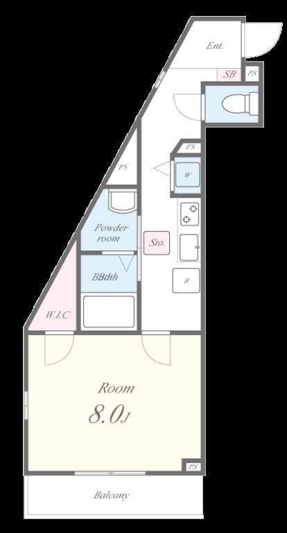 アンクルール南柏Ⅱ 102号室 間取り