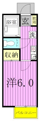 ジュネパレスK 204号室 間取り