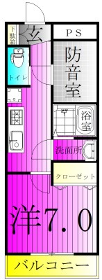 ＳＫビル八番館 204号室 間取り