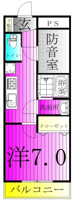 ＳＫビル八番館 206号室 間取り