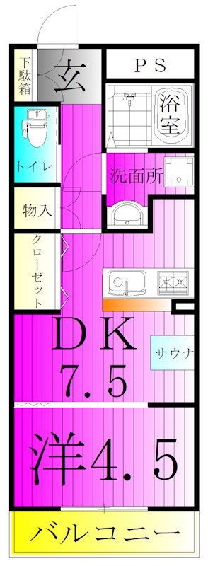 ＳＫビル八番館 306号室 間取り