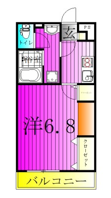 グレイス北松戸Ⅱ 101号室 間取り