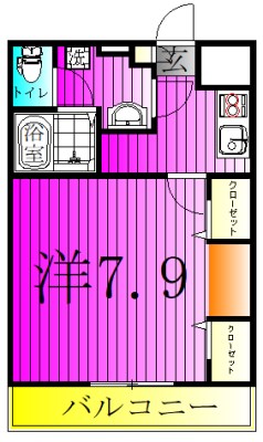 グレイス北松戸Ⅱ 302号室 間取り