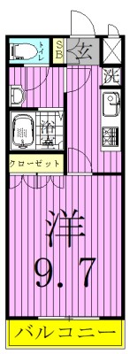 イコール・アルパイン 103号室 間取り