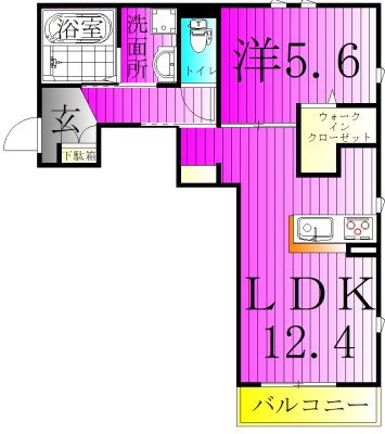 シンブリーズ 205号室 間取り