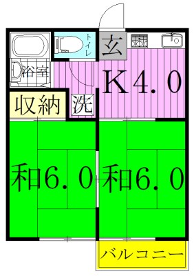クロノス五香南　A棟 間取り図