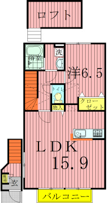 グリーンリーブス南流山 203号室 間取り