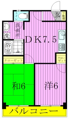 榎本ハイデンス  間取り図