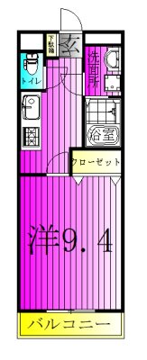 アザリアヒルズ 207号室 間取り