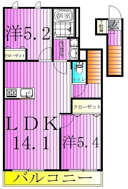 エクセル参番館 間取り図