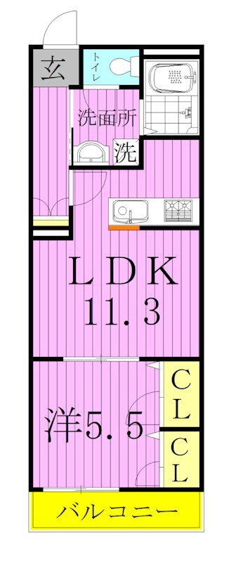 パーシモン　ジュジュベ 間取り図